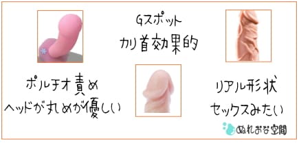 ディルド形状の種類