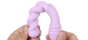 やわらか素材とくねくね曲がる軟体ディルド　やわらかまんぼう　ツイスト