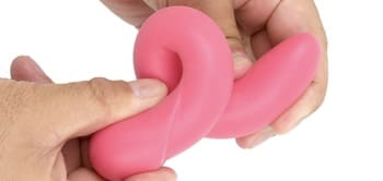 やわらか素材とくねくね曲がる軟体ディルド　フラット