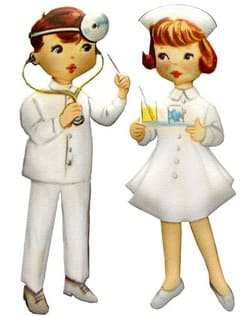 おもらしオナニーのため看護師のコスプレをしている男女